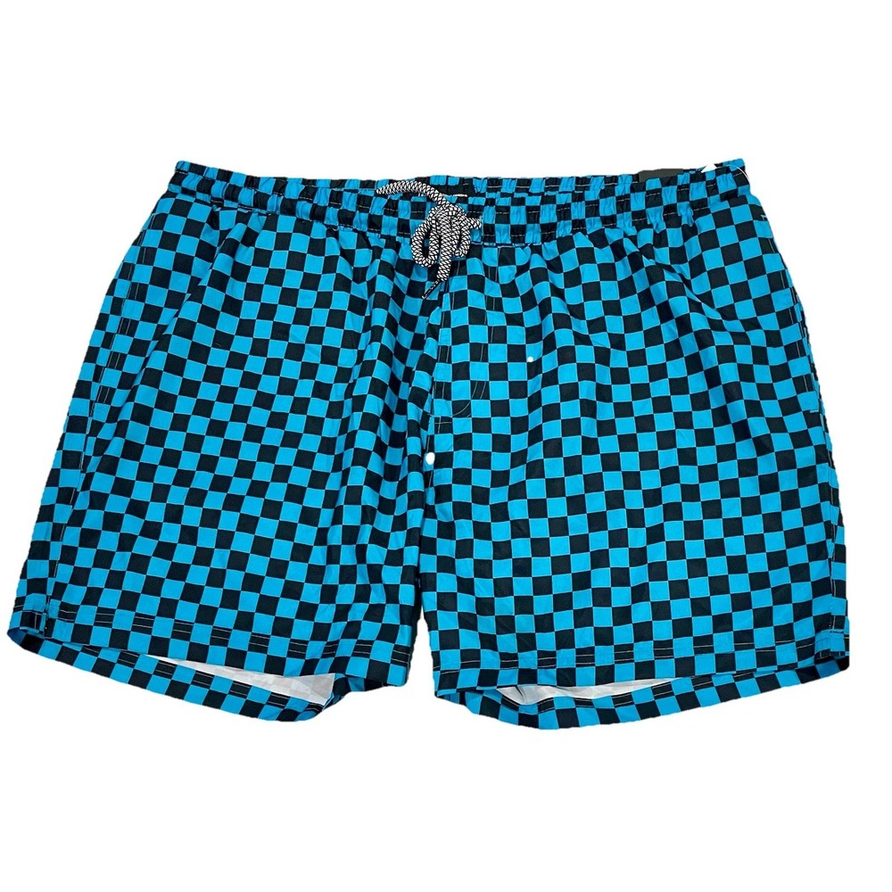INC INTERNATIONAL CONCEPTS Blue Black Swim Shorts Trunks w/ Mesh 2XL XXL‎ $49